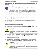 Preview for 19 page of Waeco PERFECTVIEW CAM24 Installation And Operation Manual