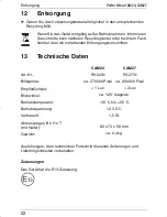 Preview for 22 page of Waeco PERFECTVIEW CAM24 Installation And Operation Manual