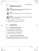 Preview for 72 page of Waeco TropiCool TC-07 Instruction Manual