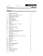 Preview for 3 page of WAGNER GA 4000ACIC-R Operating Manual