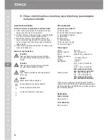 Preview for 62 page of Wahl 1245 Operating Instructions Manual