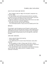 Preview for 9 page of Wahl Academy Instructions Manual