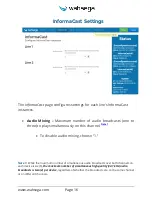 Preview for 18 page of Wahsega InformaCast User Manual