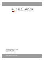 Preview for 52 page of Waldhausen 5700200 Operating Instructions Manual