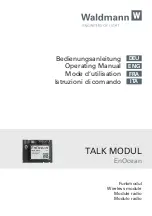 Waldmann EnOcean TALK MODUL G2 Operating Manual preview