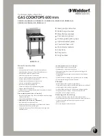 Waldorf RN8400G-CB Technical Data Sheet preview