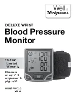 Preview for 1 page of Walgreens Deluxe Wrist WGNBPW-720 User Manual