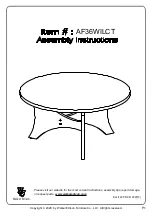 Walker Edison AF36WILCT Assembly Instructions Manual preview