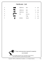 Preview for 4 page of Walker Edison AF36WILCT Assembly Instructions Manual