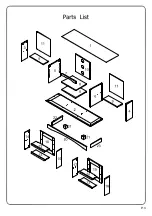 Preview for 3 page of Walker Edison W60C73BL-TVS Assembly Instructions Manual