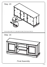 Preview for 16 page of Walker Edison W60C73BL-TVS Assembly Instructions Manual