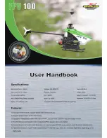 Preview for 1 page of Walkera FPV 100 User Handbook Manual