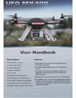 Preview for 1 page of Walkera UFO MX400 User Handbook Manual