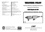 Preview for 1 page of WALTHER PILOT PILOT Signier 20 357 Operating Instructions Manual