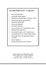 Preview for 49 page of WALTHER PILOT WA 705 Operating Instructions Manual