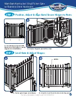 Preview for 7 page of WamBam Nantucket Vinyl Picket Gate w/Stainless Steel Hardware Quick Start Manual