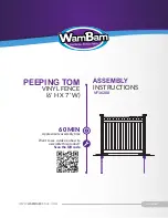 WamBam PEEPING TOM VF16200 Assembly Instructions Manual preview