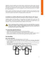 Preview for 9 page of WANDERS BLACK DIAMOND User Manual And Installation Manual