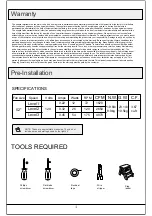 Preview for 4 page of Warehouse AL01P01 Use And Care Manual