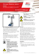 WAREMA Omnexo Weather station move Operating And Installation Instructions preview