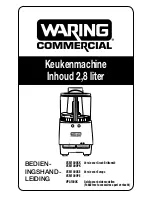 Preview for 49 page of Waring VCM1000PE Instruction Manual