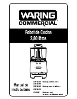 Preview for 84 page of Waring VCM1000PE Instruction Manual