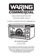 Waring WCO500 Instructions Manual preview