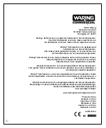 Preview for 62 page of Waring WFP14SCE Operation Manual