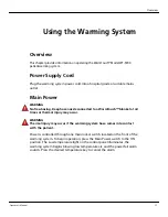 Preview for 21 page of WarmTouch WT-5900 Operator'S Manual