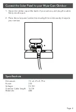 Preview for 5 page of Wasserstein Solar Panel for Wyze Cam Outdoor User Manual