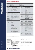 Preview for 62 page of Wassp WMB-3250 Operator'S Manual