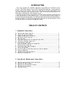 Preview for 5 page of Water Factory Systems SQC3 Series Owner'S Manual