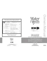 Water Filters Australia WFA HIFLOW Owner'S Manual preview