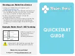 Water Hero P-100 Quick Start Manual preview