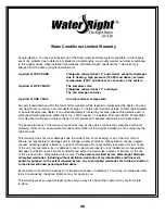 Preview for 26 page of Water Right ASP1-1044 Installation Instructions & Owner'S Manual