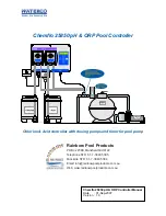 Waterco Chemflo 25850 Manual preview