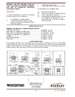 Preview for 12 page of Waterford LEPRECHAUN 90 O.S.A Installation And Operating Instructions Manual