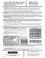 Preview for 1 page of Watersavers Autosave M01 Installation Instructions