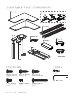 Preview for 2 page of WATSON SEVEN DESK Assembly Instructions Manual