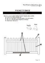 Preview for 2 page of Watt Plastics PVC Picket Fence Installation Instruction