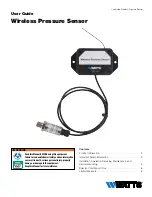 Preview for 1 page of Watts Wireless Pressure Sensor User Manual