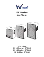 Preview for 1 page of Waudio DX 12 User Manual