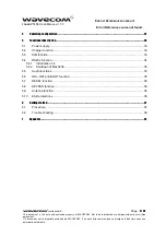 Preview for 4 page of Wavecom WISMO Pac P5100 Series User Manual