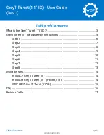 Preview for 2 page of WCP GreyT Turret User Manual
