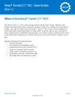 Preview for 3 page of WCP GreyT Turret User Manual