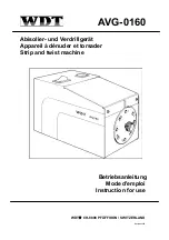 Preview for 1 page of WDT AVG-0160 Instructions For Use Manual