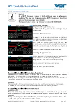 Preview for 29 page of WDT CPR Touch XL Operating And Installation Instructions