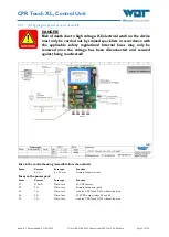 Preview for 57 page of WDT CPR Touch XL Operating And Installation Instructions