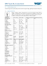 Preview for 65 page of WDT CPR Touch XL Operating And Installation Instructions