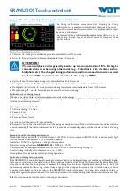 Preview for 16 page of WDT Granudos 10 Touch Operating And Installation Instructions